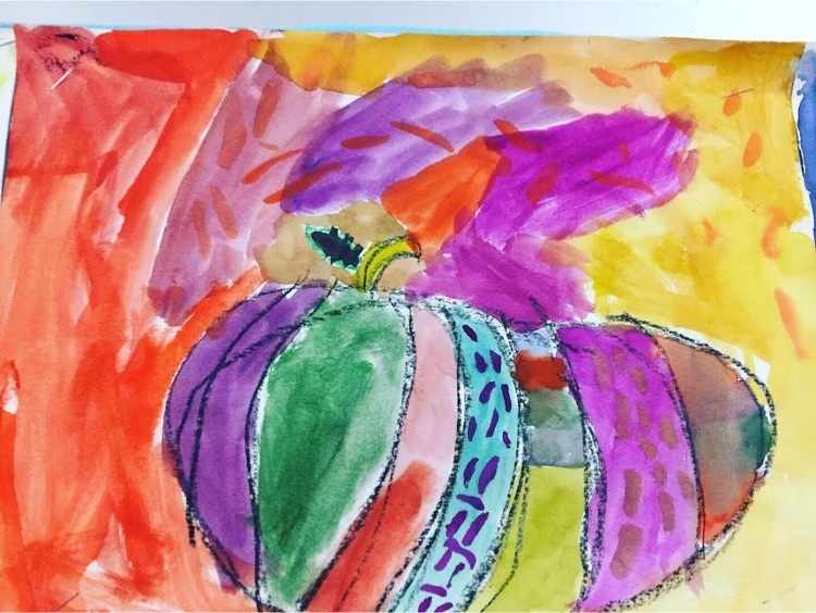 multicolored pumpkin